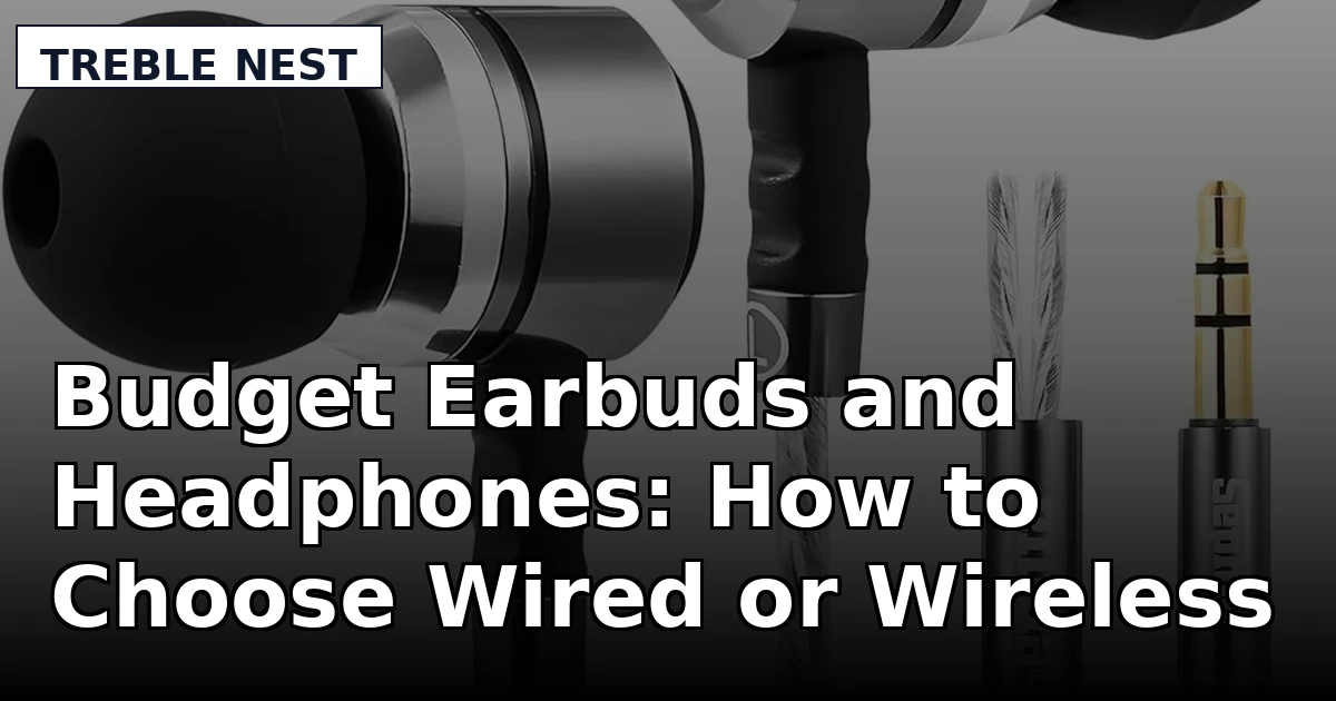 Budget Earbuds and Headphones: How to Choose Wired or Wireless