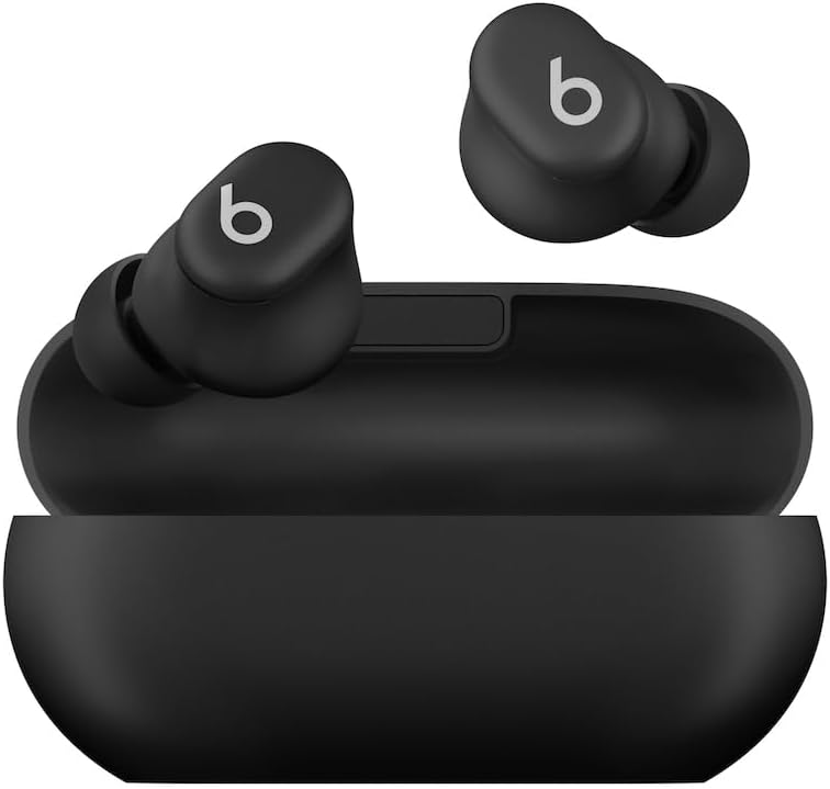Beats Solo Buds Wireless Bluetooth Earbuds, 18 Hours of Battery Life, Apple and Android Compatibility, Built-in Microphone, Matte Black