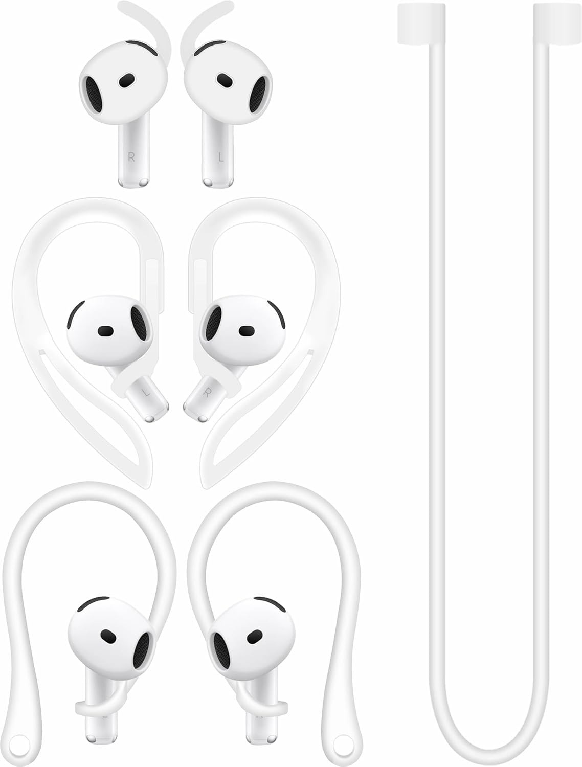 A-Focus Anti-Slip Set for AirPods 4 (B0DMPGQZG6)