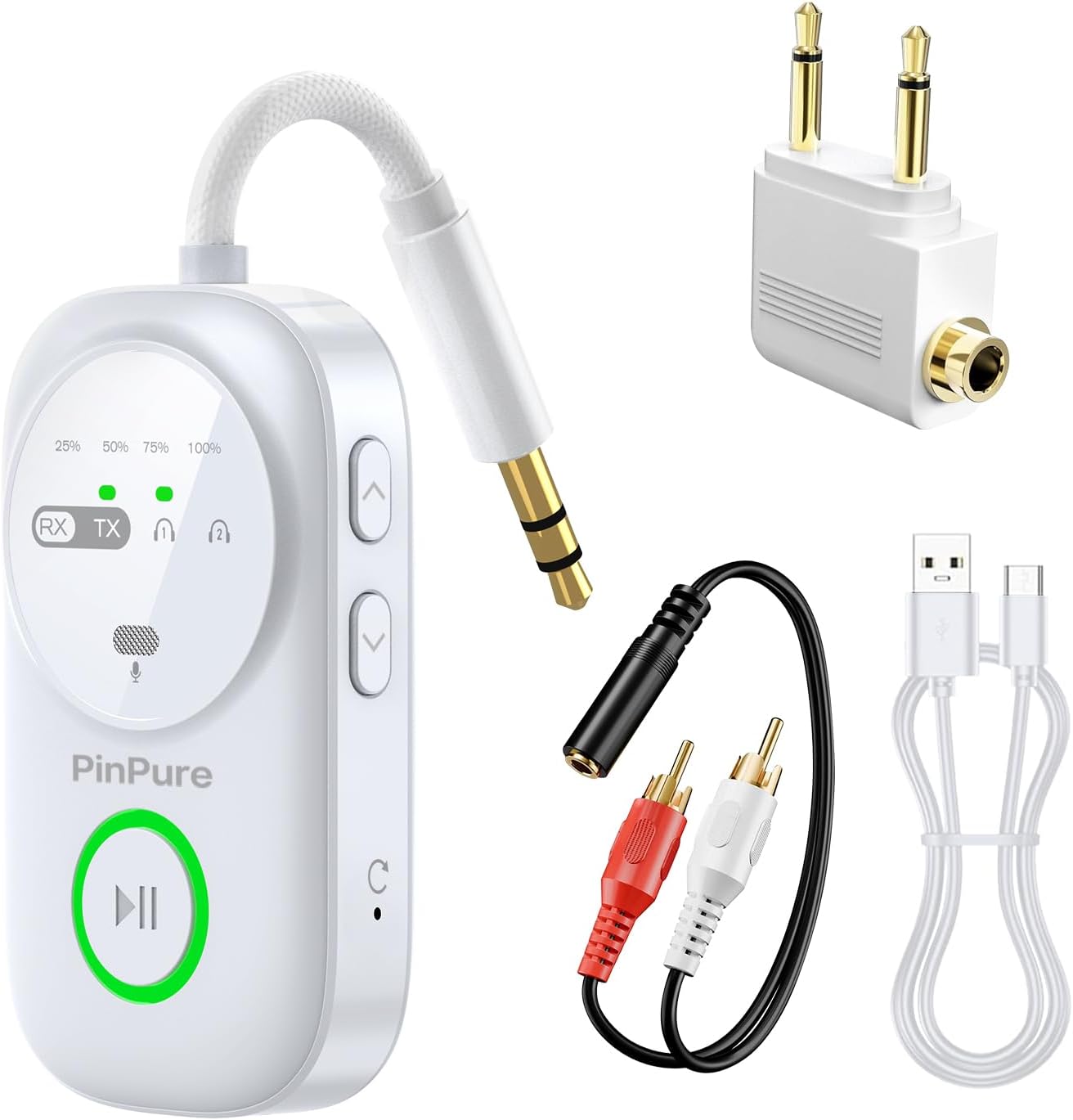 Bluetooth 5.4 Transmitter Receiver for 2 AirPods (B0FH6HXCPQ)