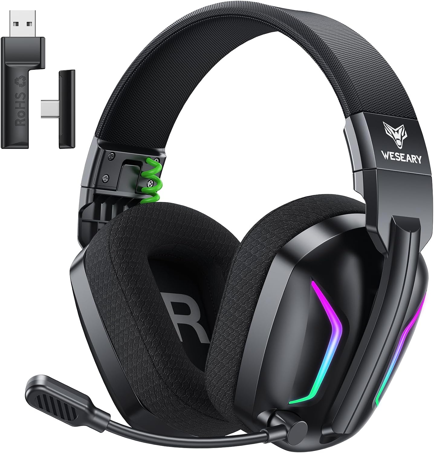WESEARY Wireless Gaming Headset for PS5, PS4, PC, Switch| 20ms Low Latency |...
