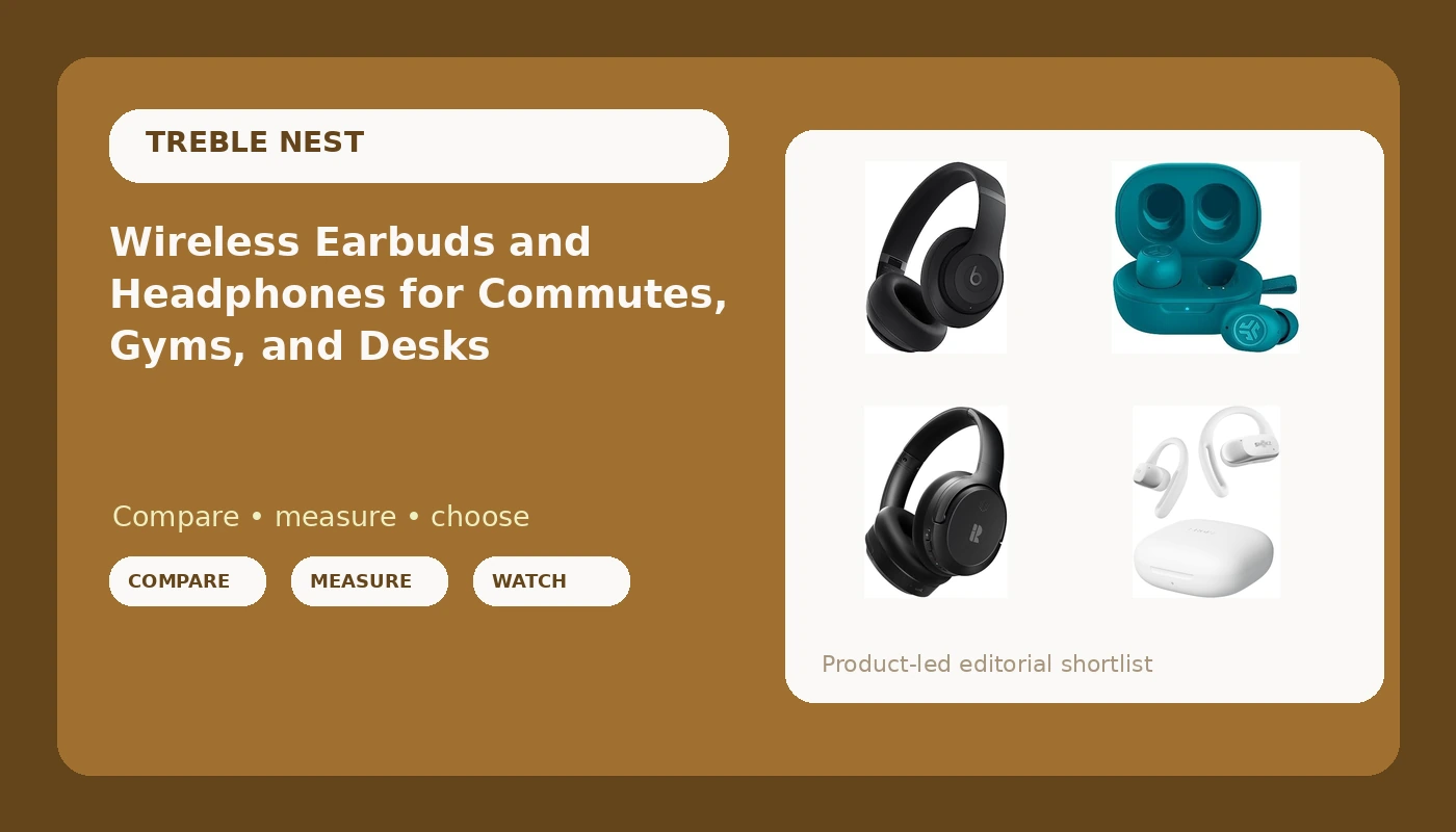 Wireless Earbuds and Headphones for Commutes, Gyms, and Desks